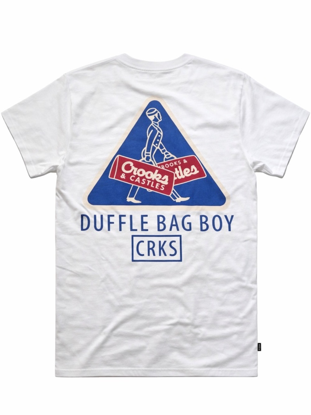 Crooks & Castles Duffle Bag Boy Tee - White/Blue/Red
